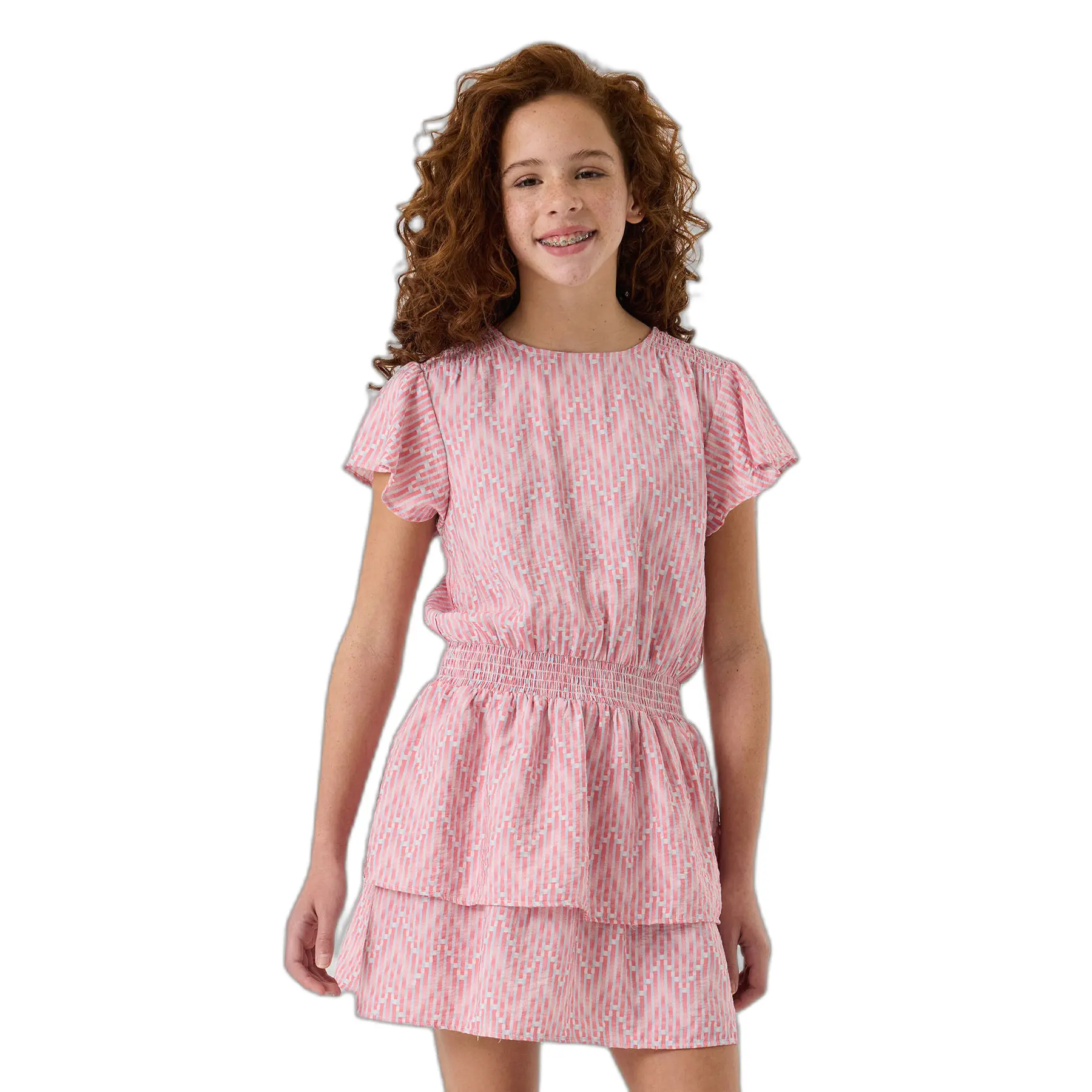 Verspieltes Druckkleid Mädchen Garcia