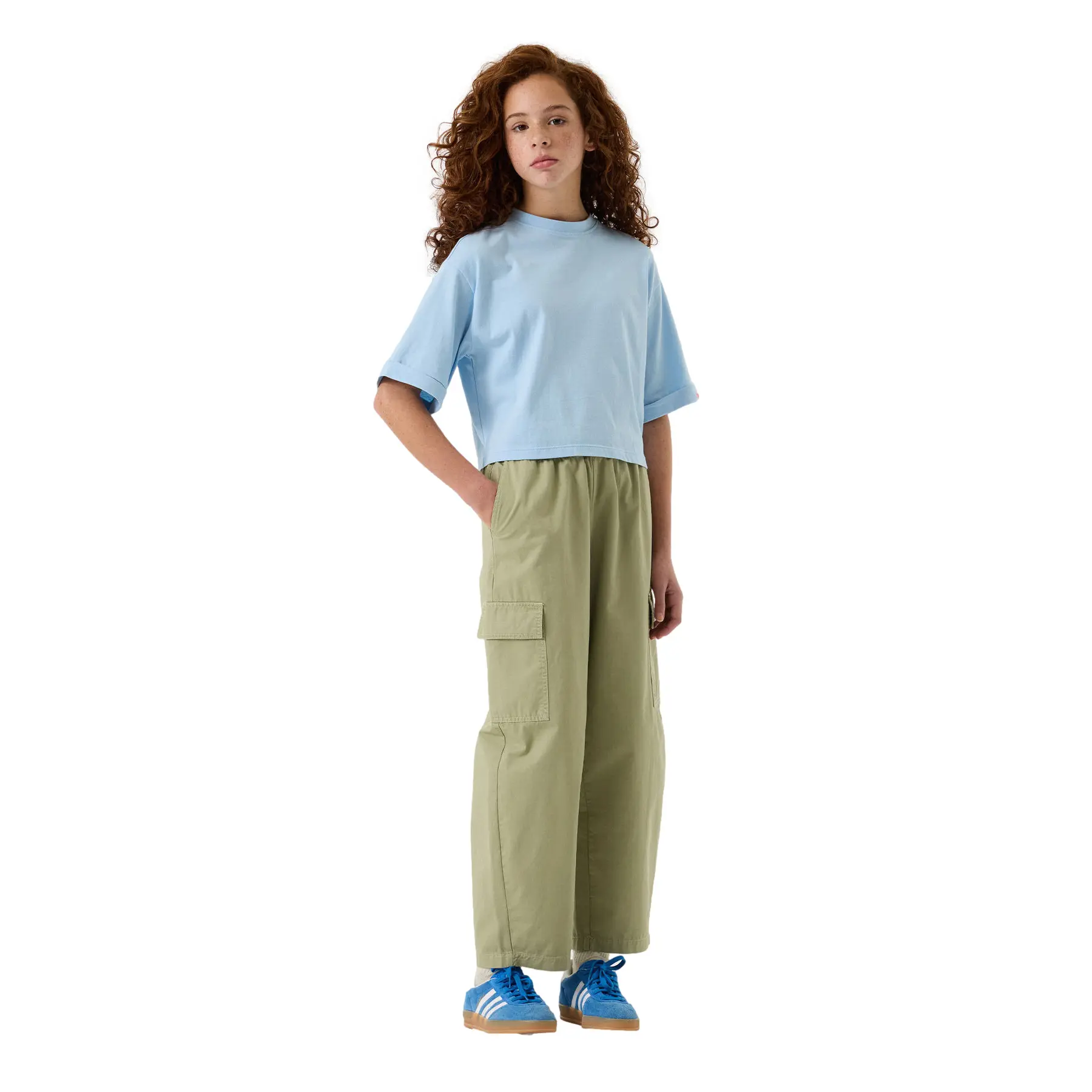 Pantalon cargo ample fille Garcia