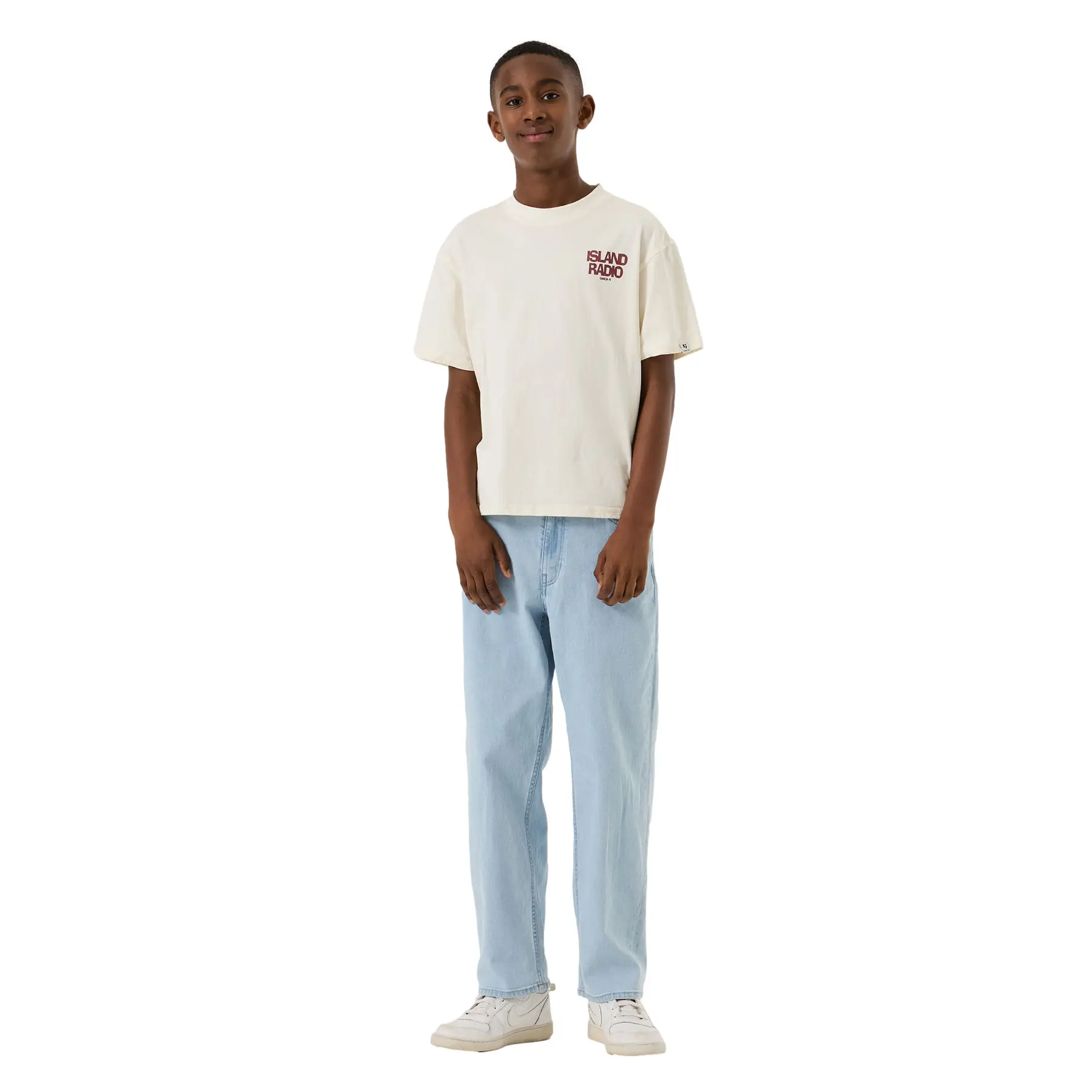 Ausbleichende Straight Jeans für Kinder Garcia
