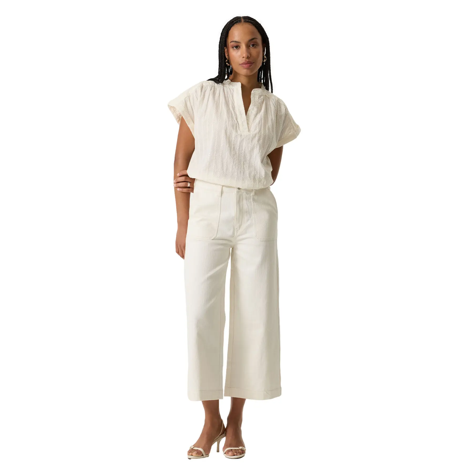 Damen Twill Baumwollhose Garcia