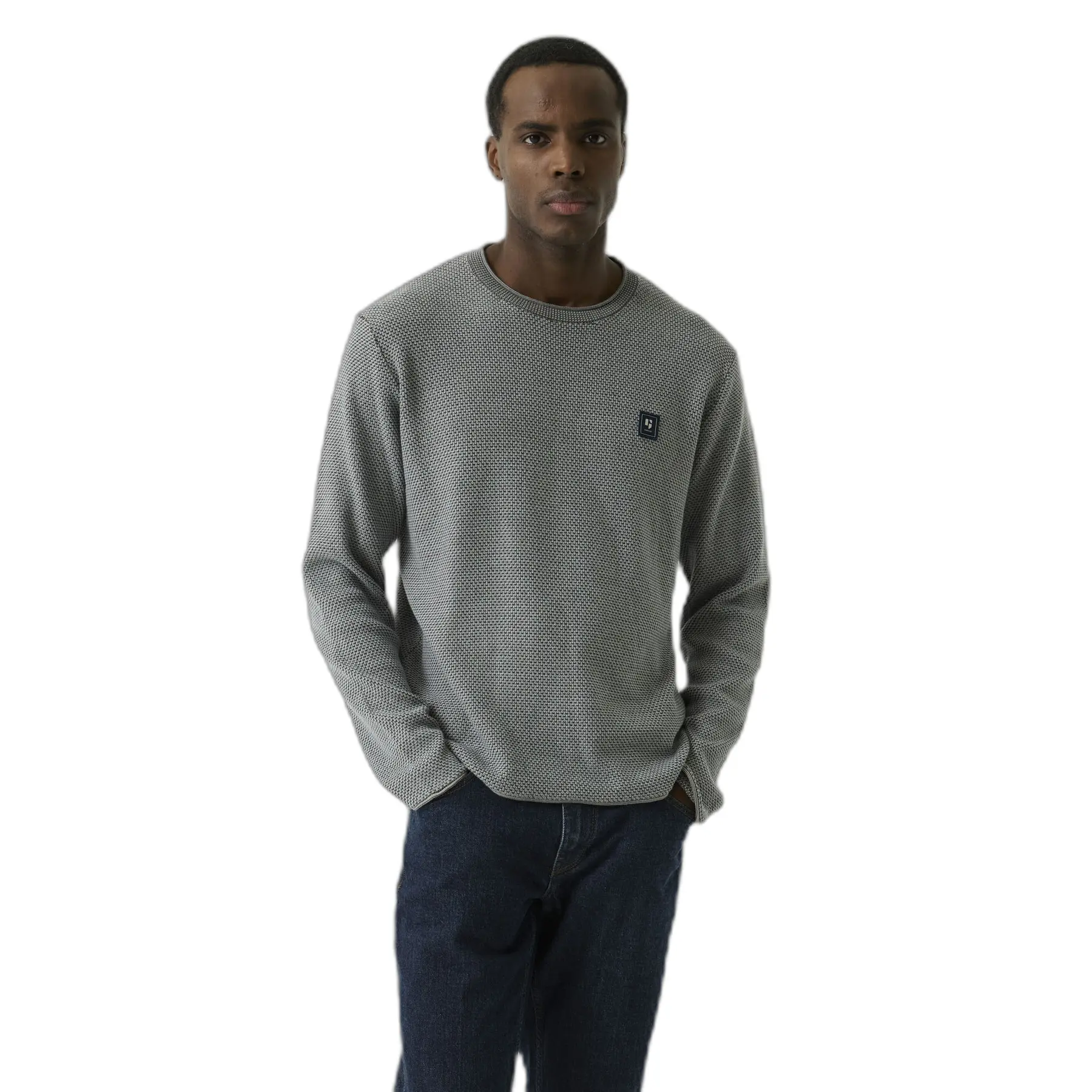 Pull con badge logo Garcia