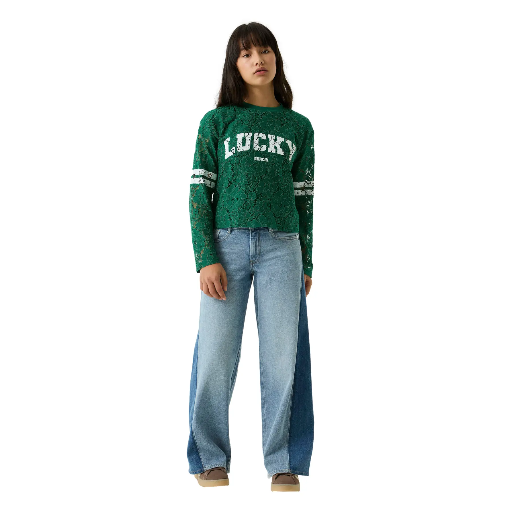 Garcia Mädchen Bleu Wide Leg Jeans