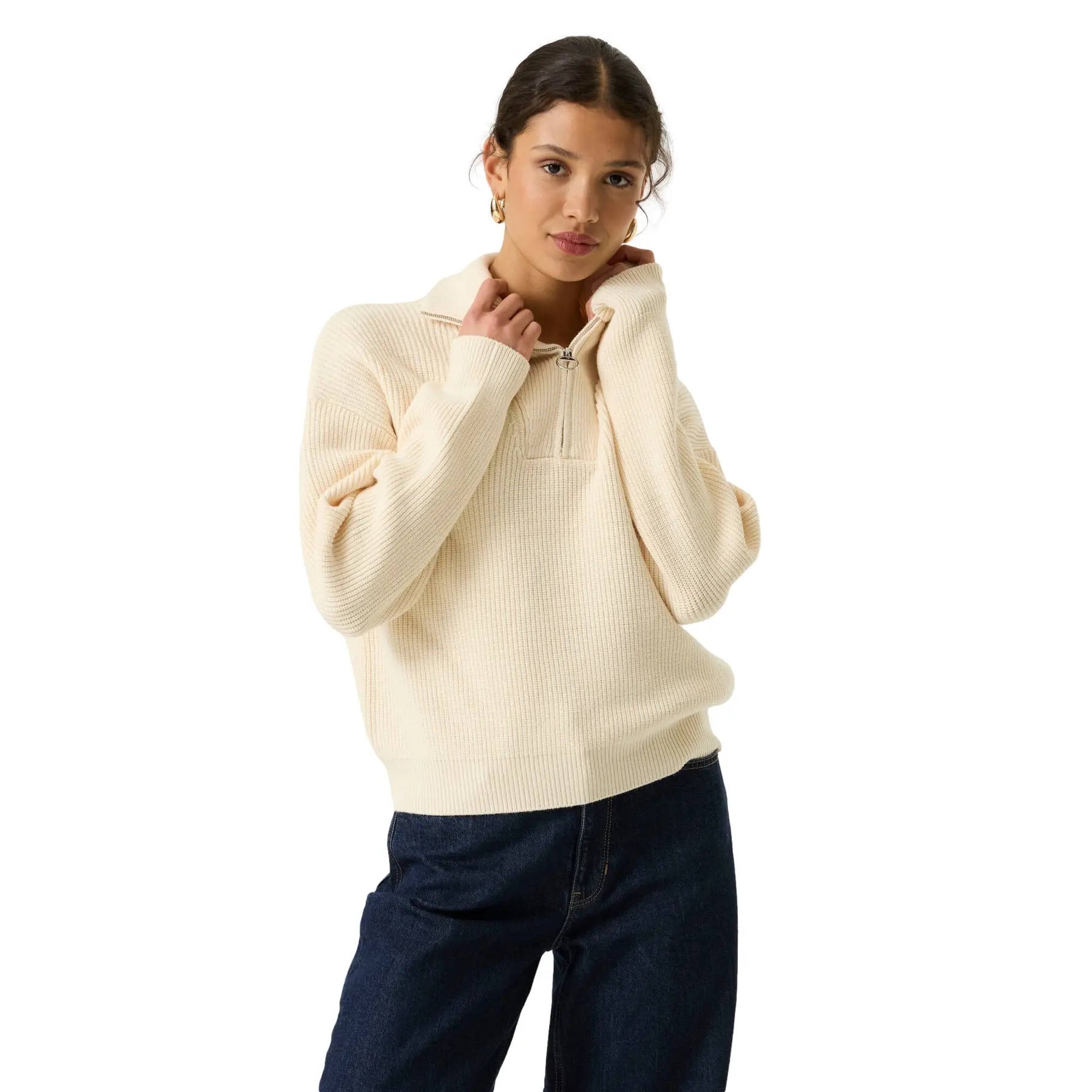 Garcia Damen Blanc Pullover