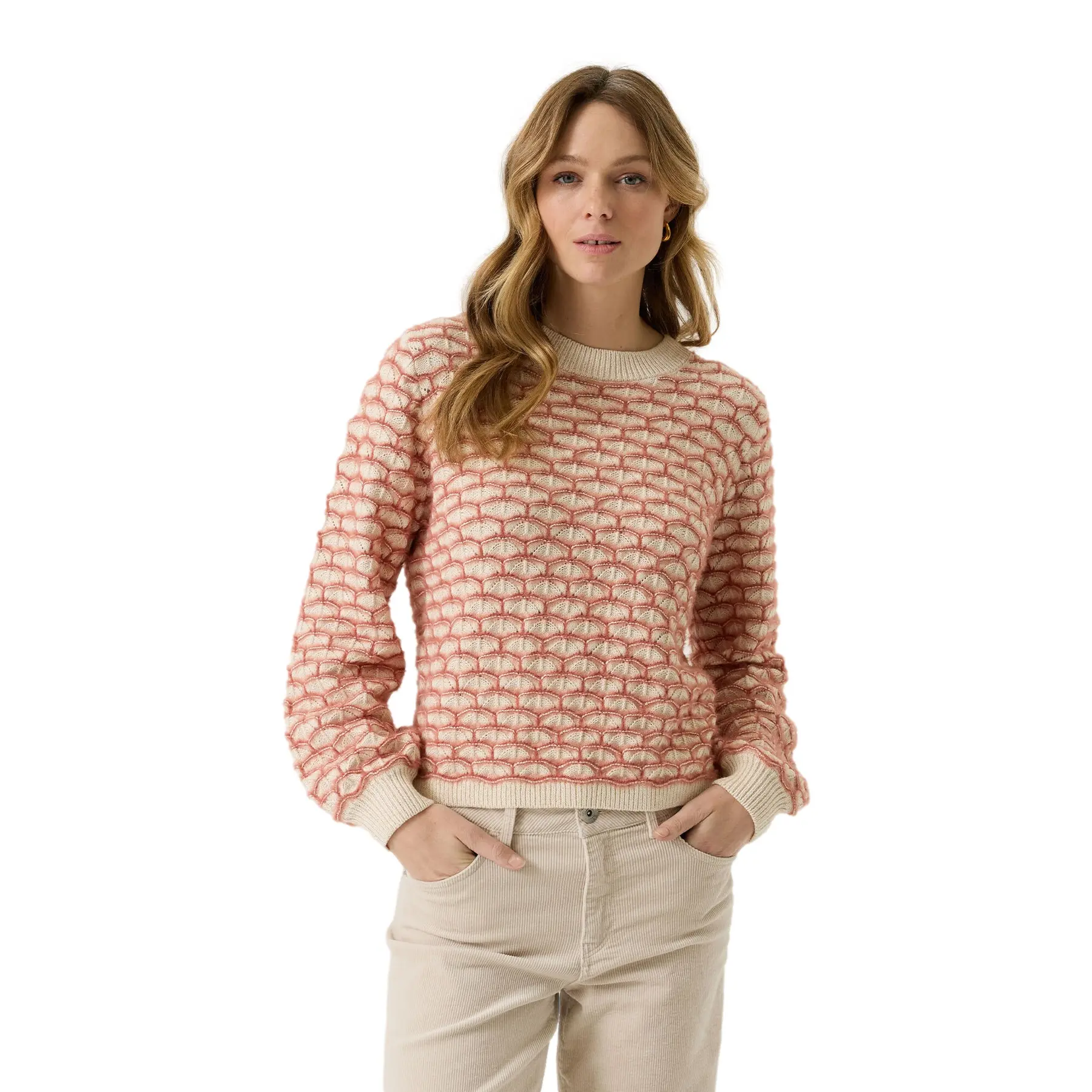 Garcia Damen Rose Pullover Mit Muster Für