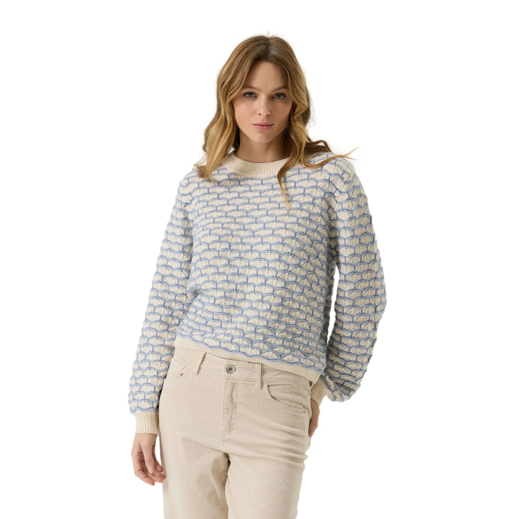 Maglione a fantasia donna