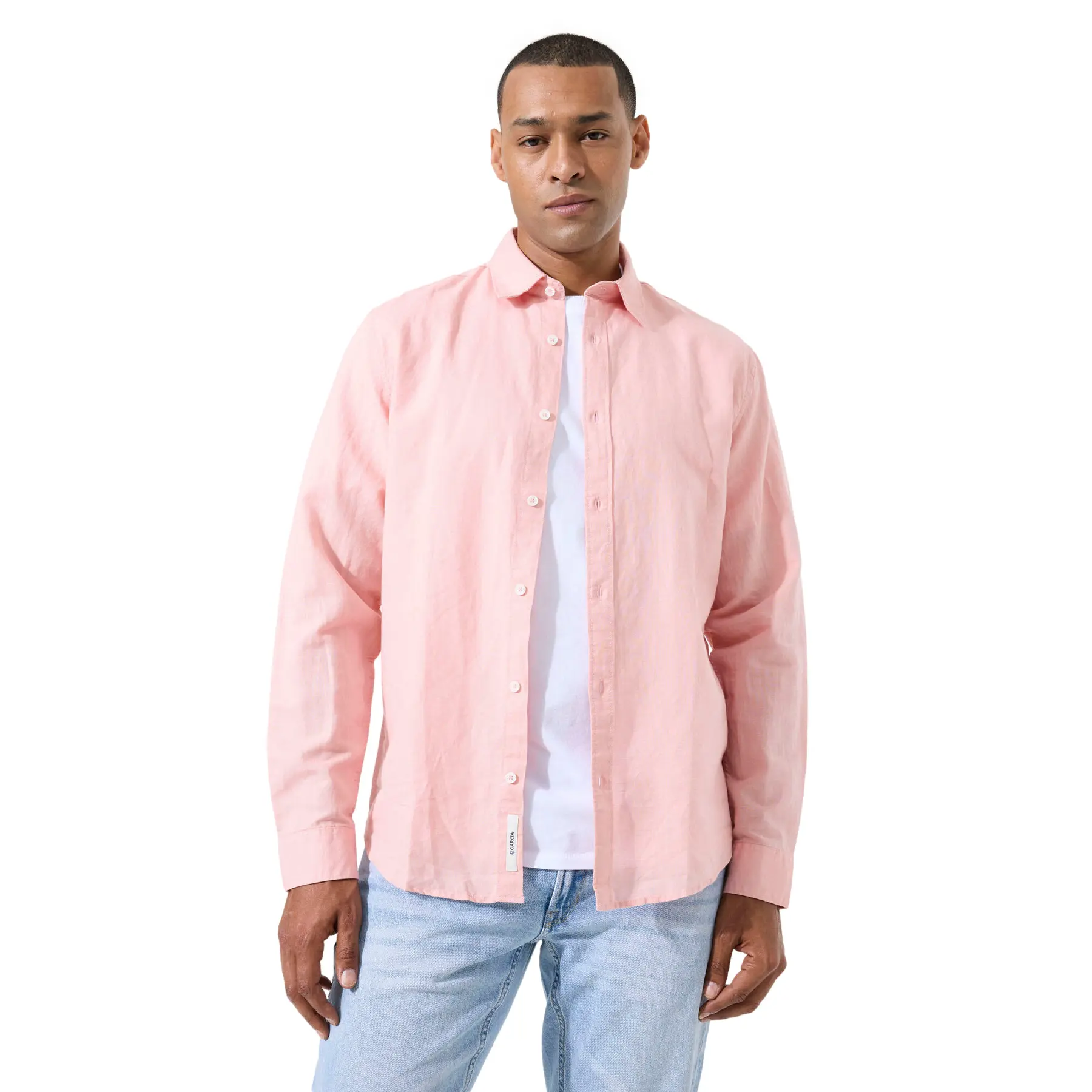 Langarmshirt aus Leinenmischung Garcia