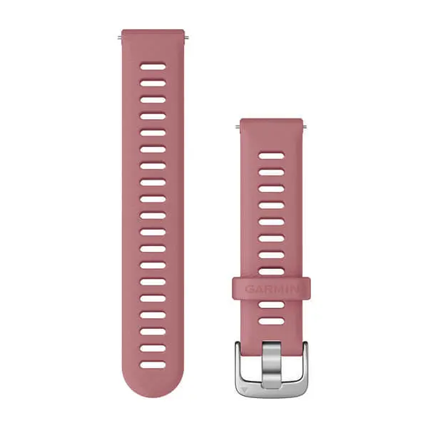 Schnell lösbares Uhrenarmband mit silbernem Verschluss Garmin 18 mm
