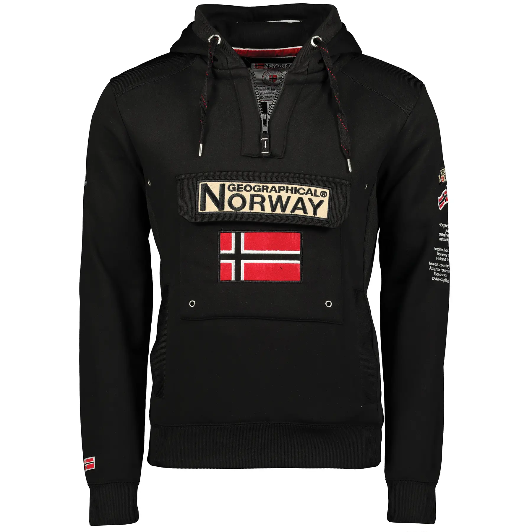 Kapuzensweatshirt mit Kängurutasche Geographical Norway Gymclass