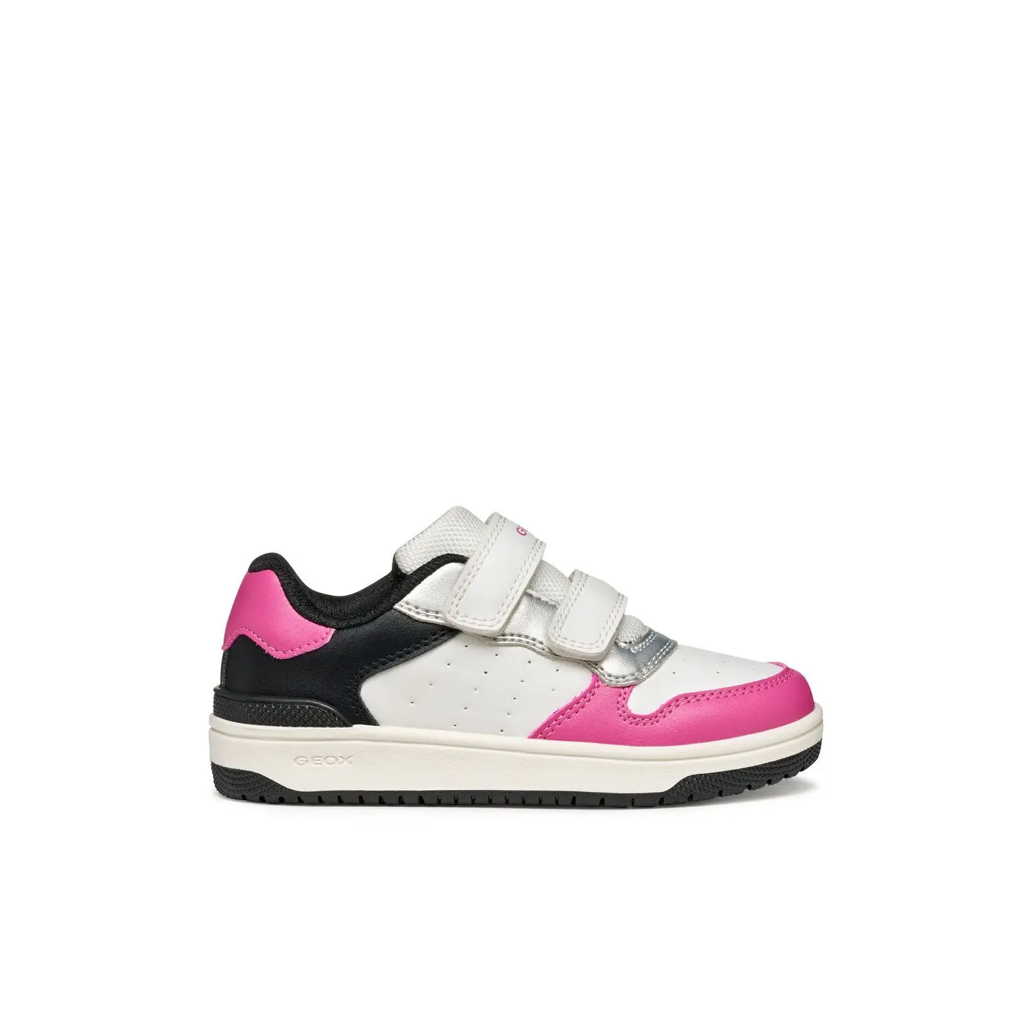 GEOX WASHIBA TIENERS Sneakers - WIT/FUCHSIA - Maat 29
