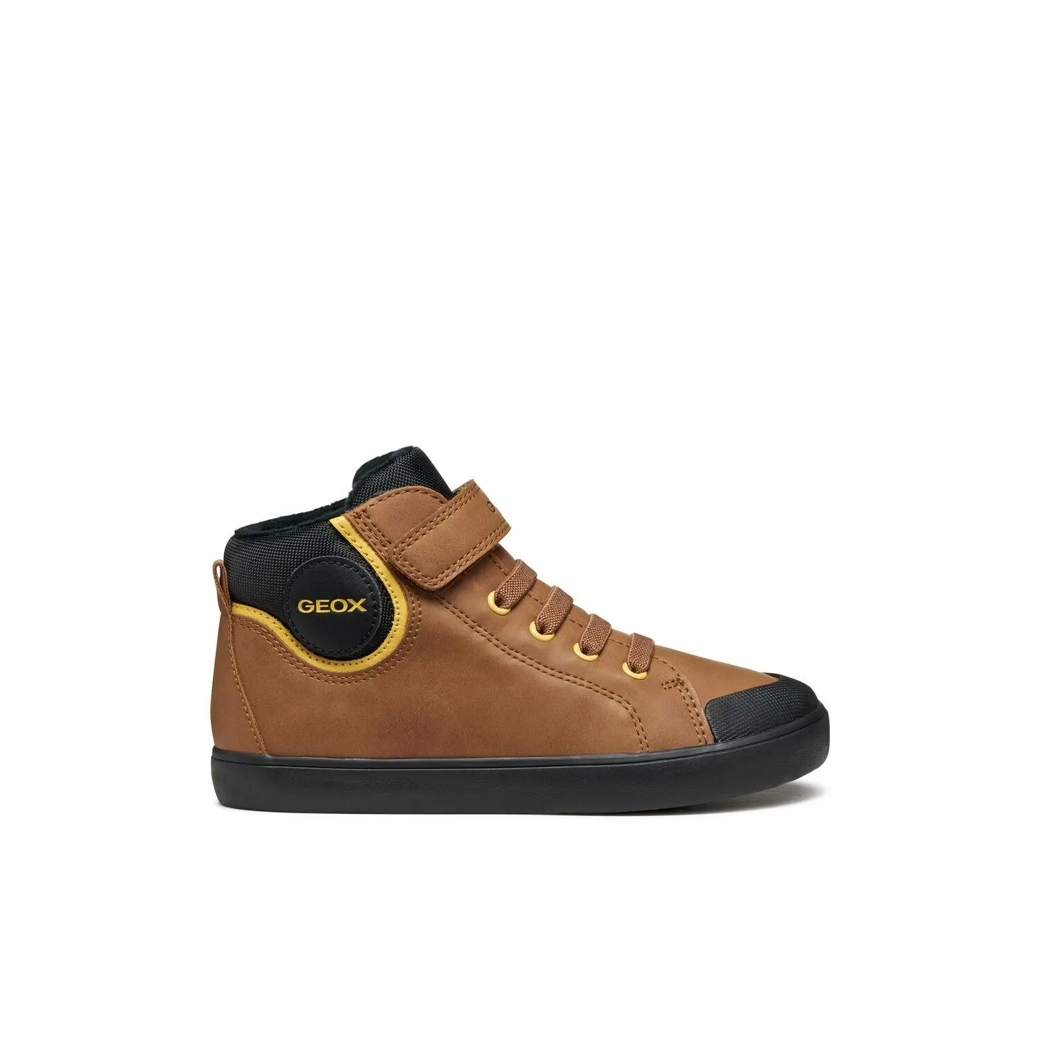 GEOX GISLI JONGENS Sneakers - BRUIN/ZWART - Maat 38