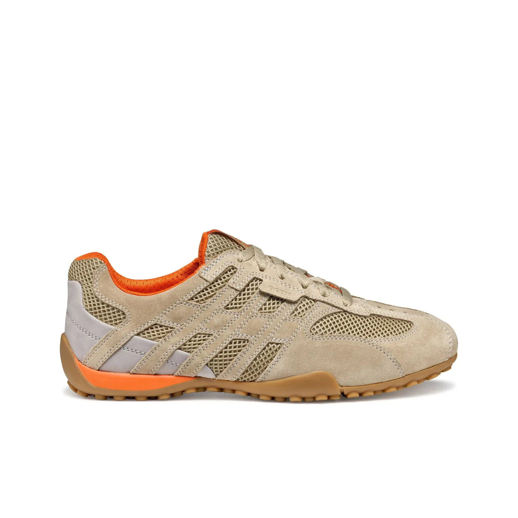 Geox Herren Beige Schuhe - Snake Original Veloursleder Und Textil (, Gr. 45) - Bild 3