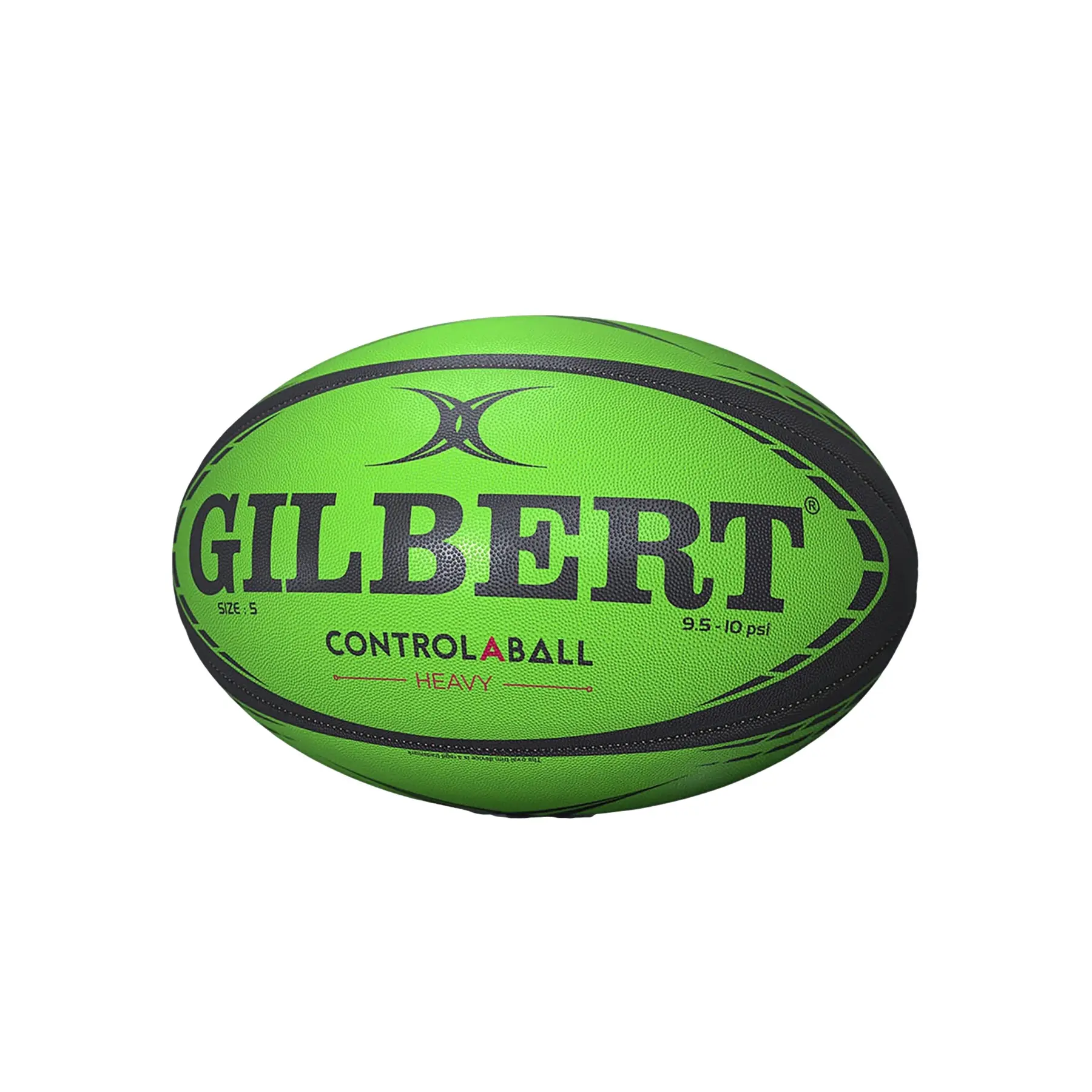 Gilbert rugbybal Control-A-Ball maat 4 groen zwart voor training.