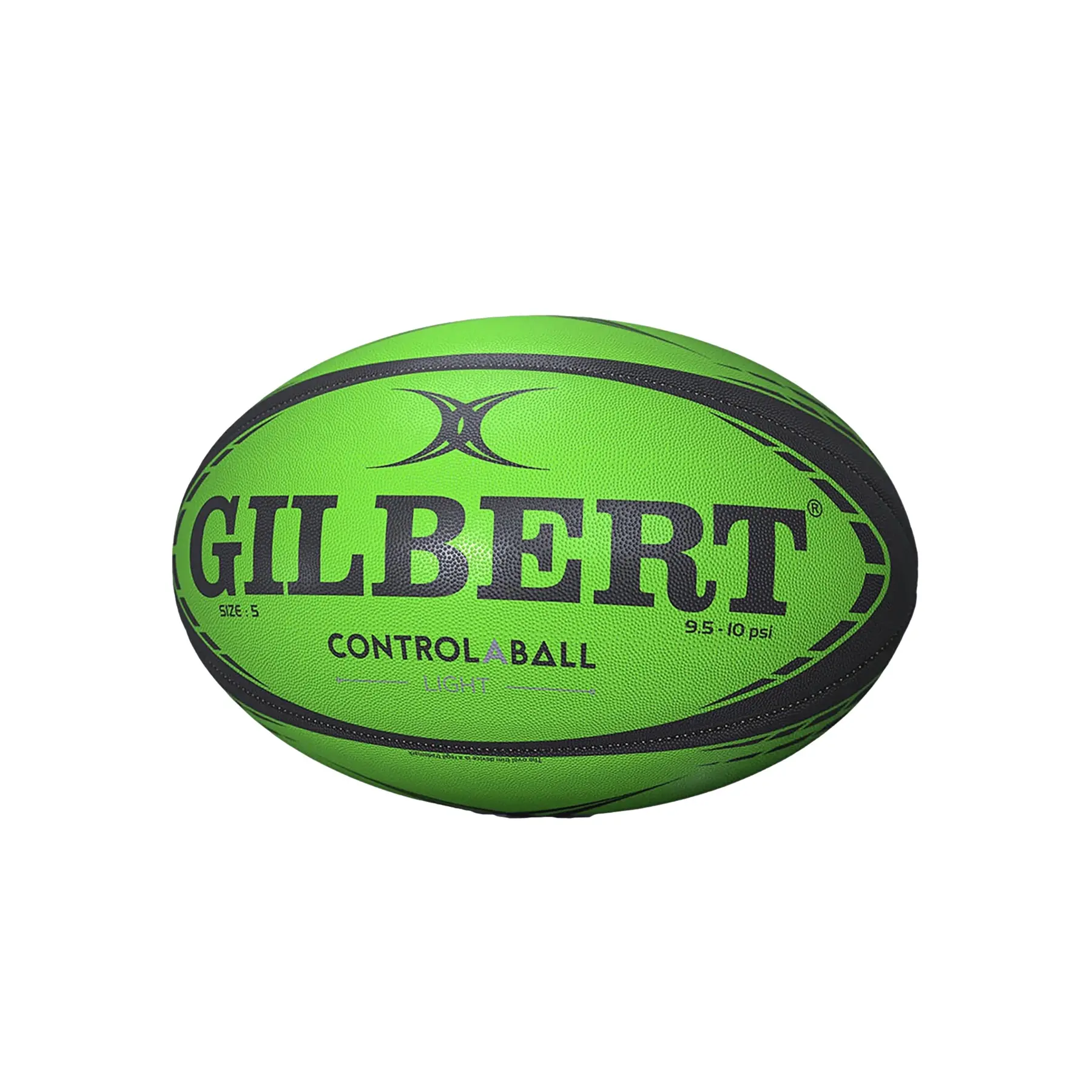 Gilbert rugbybal Control-A-Ball maat 4 groen zwart voor training.