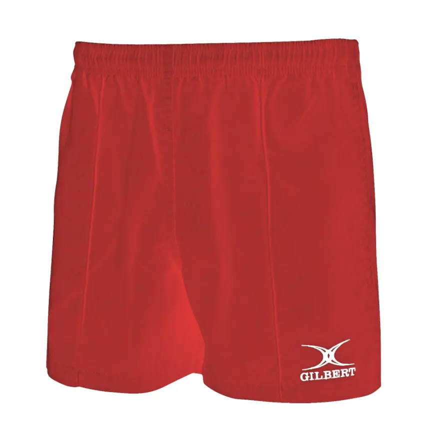 Gilbert rugby short Kiwi Pro rood - sportbroekje voor kinderen.