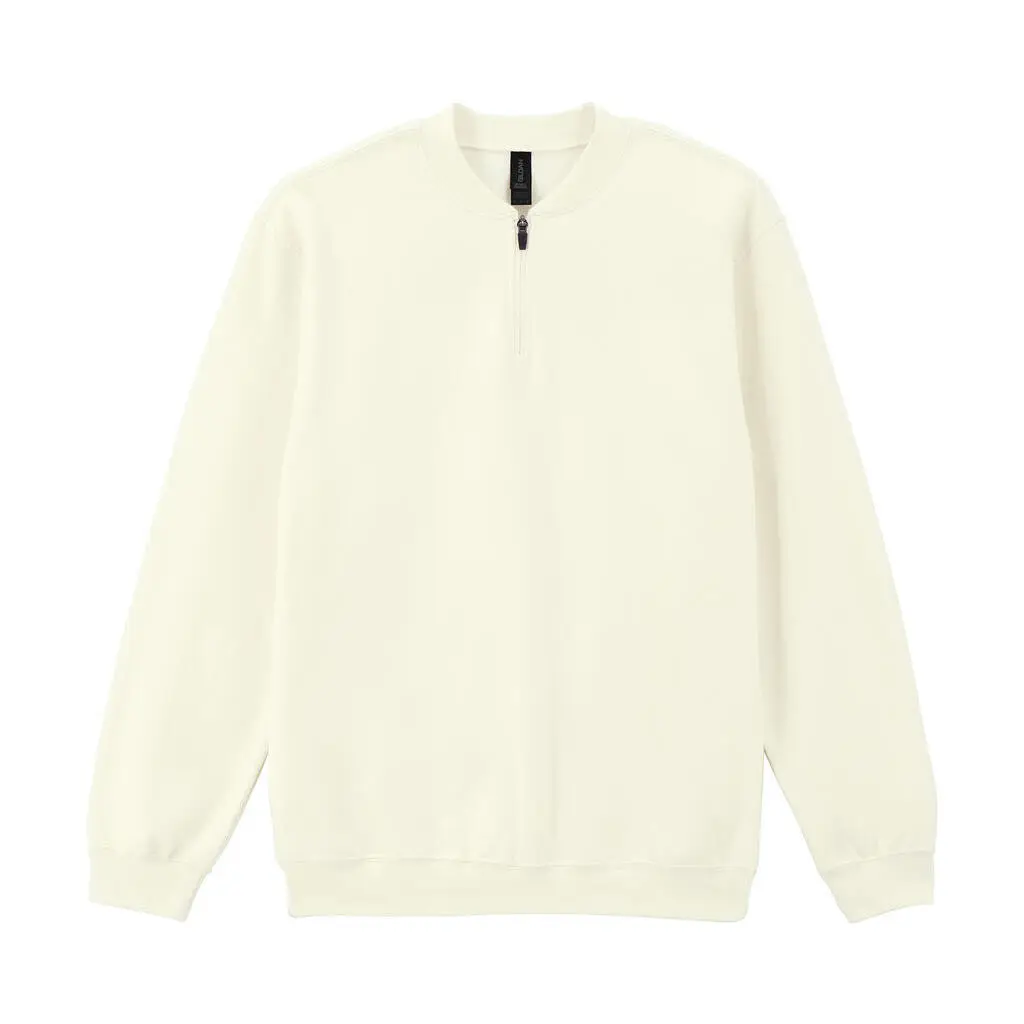 Felpa da donna con cappuccio a 1/4 di cerniera  Softstyle
