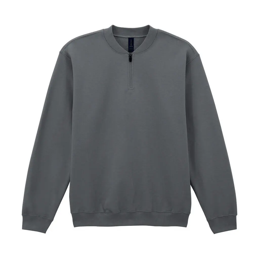 Felpa da donna con cappuccio a 1/4 di cerniera  Softstyle