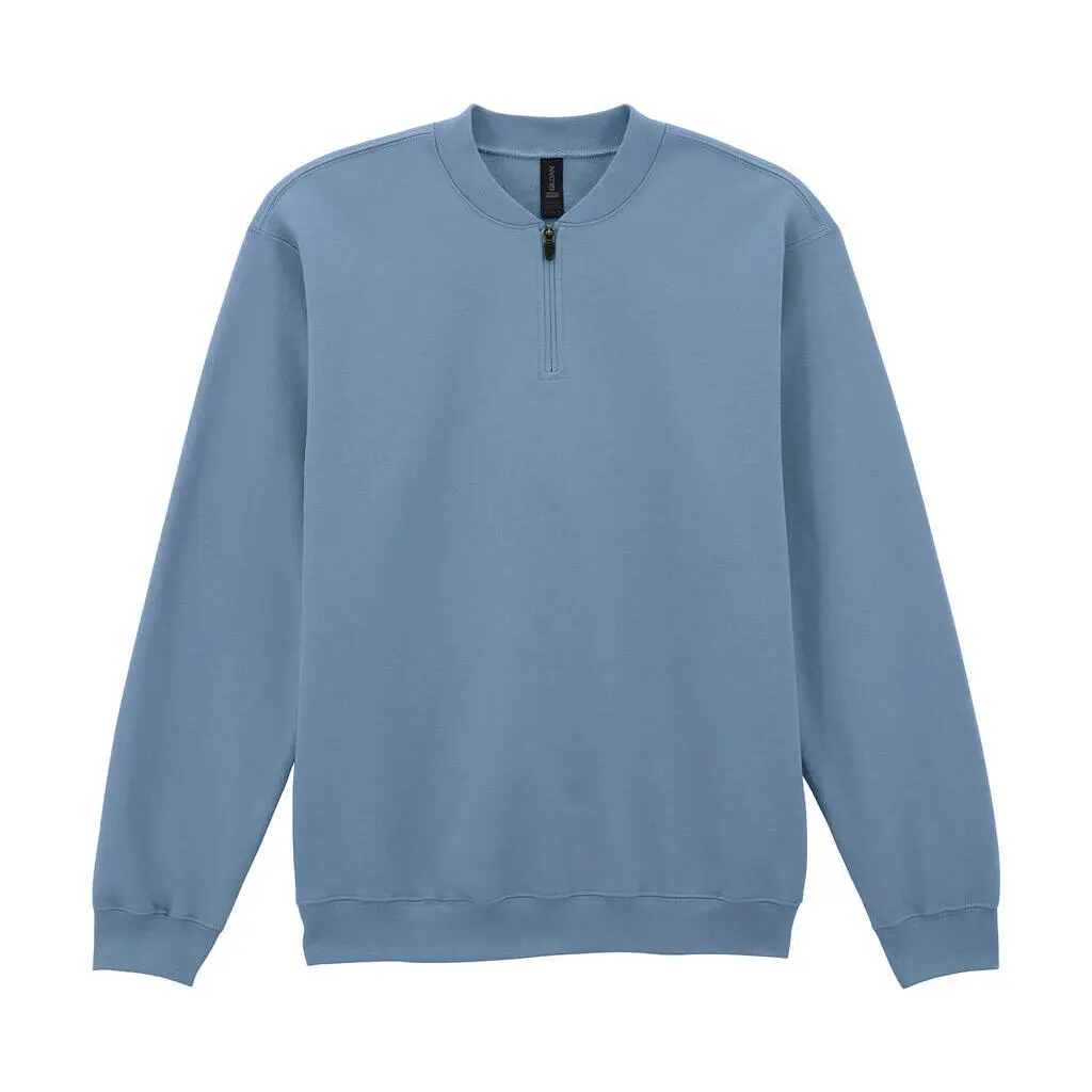 Felpa da donna con cappuccio a 1/4 di cerniera  Softstyle