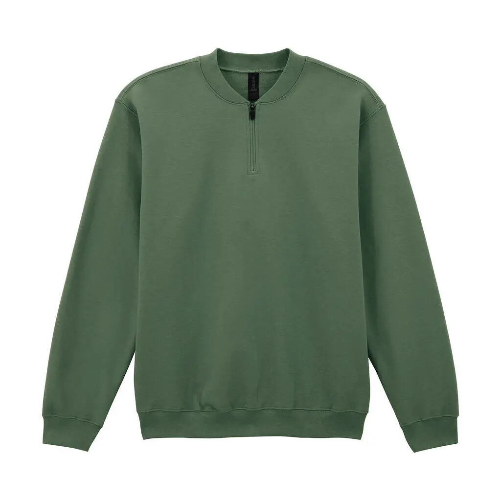 Felpa da donna con cappuccio a 1/4 di cerniera  Softstyle