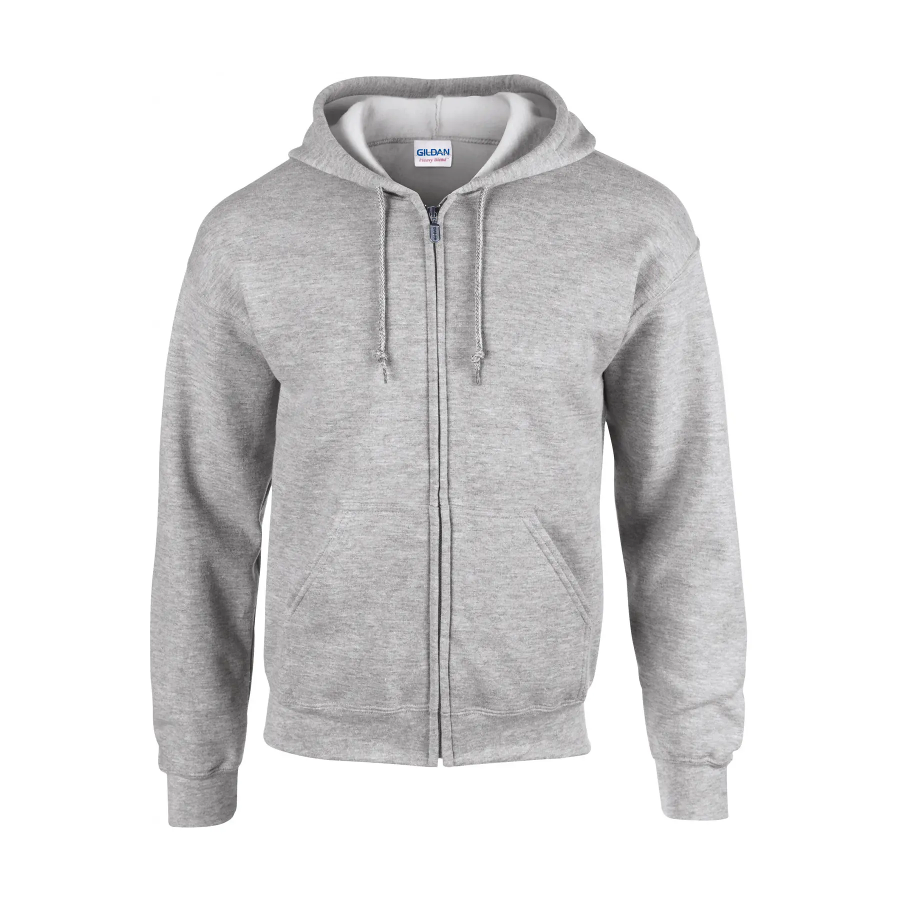 Felpa a girocollo con cappuccio e zip Gildan Heavy Blend ®