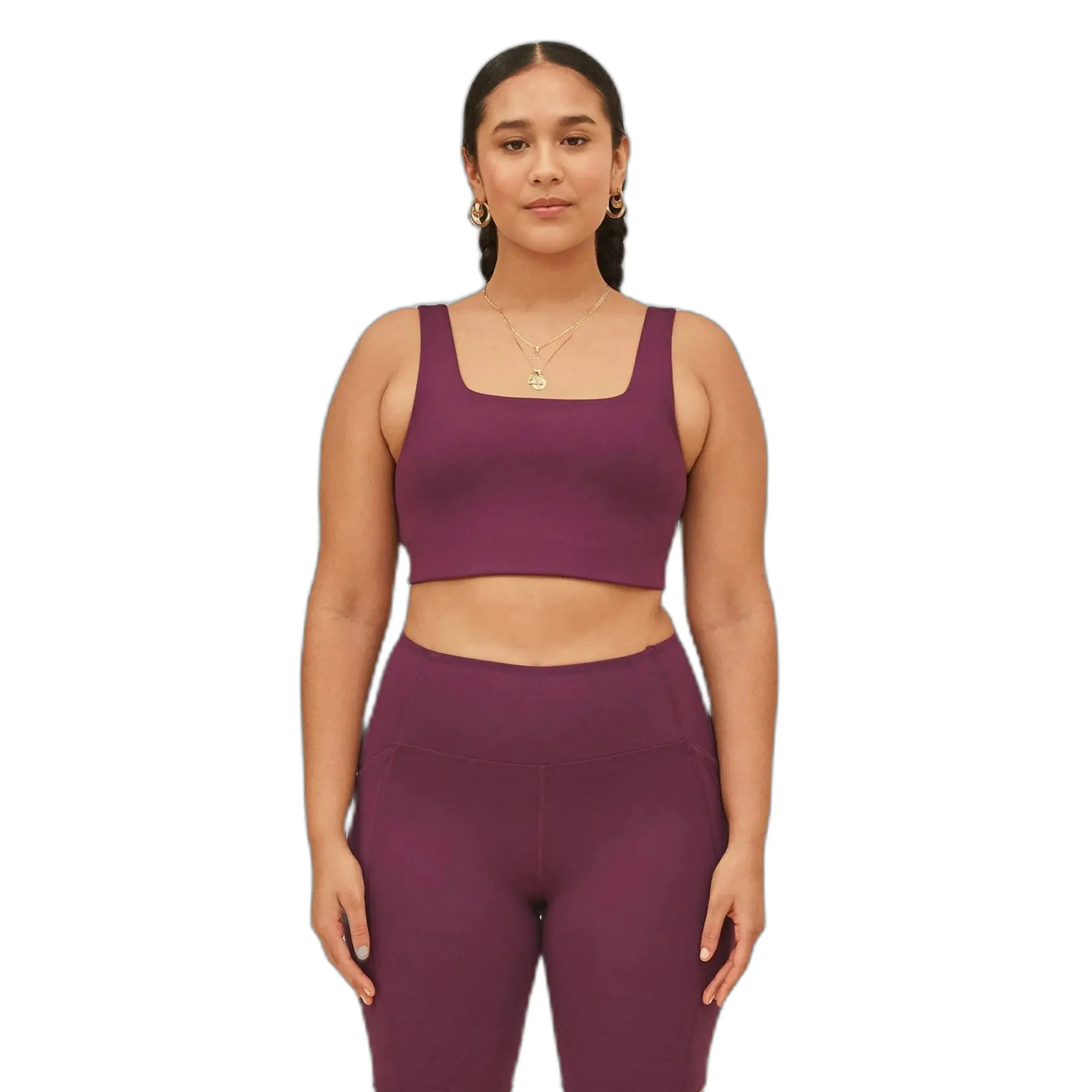 Sottoparto a collo quadrato donna Girlfriend Collective Tommy