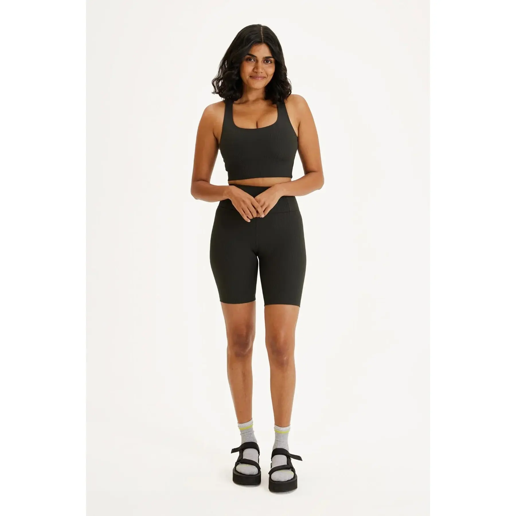 Damen-Sport-BH Girlfriend Collective Rib Paloma