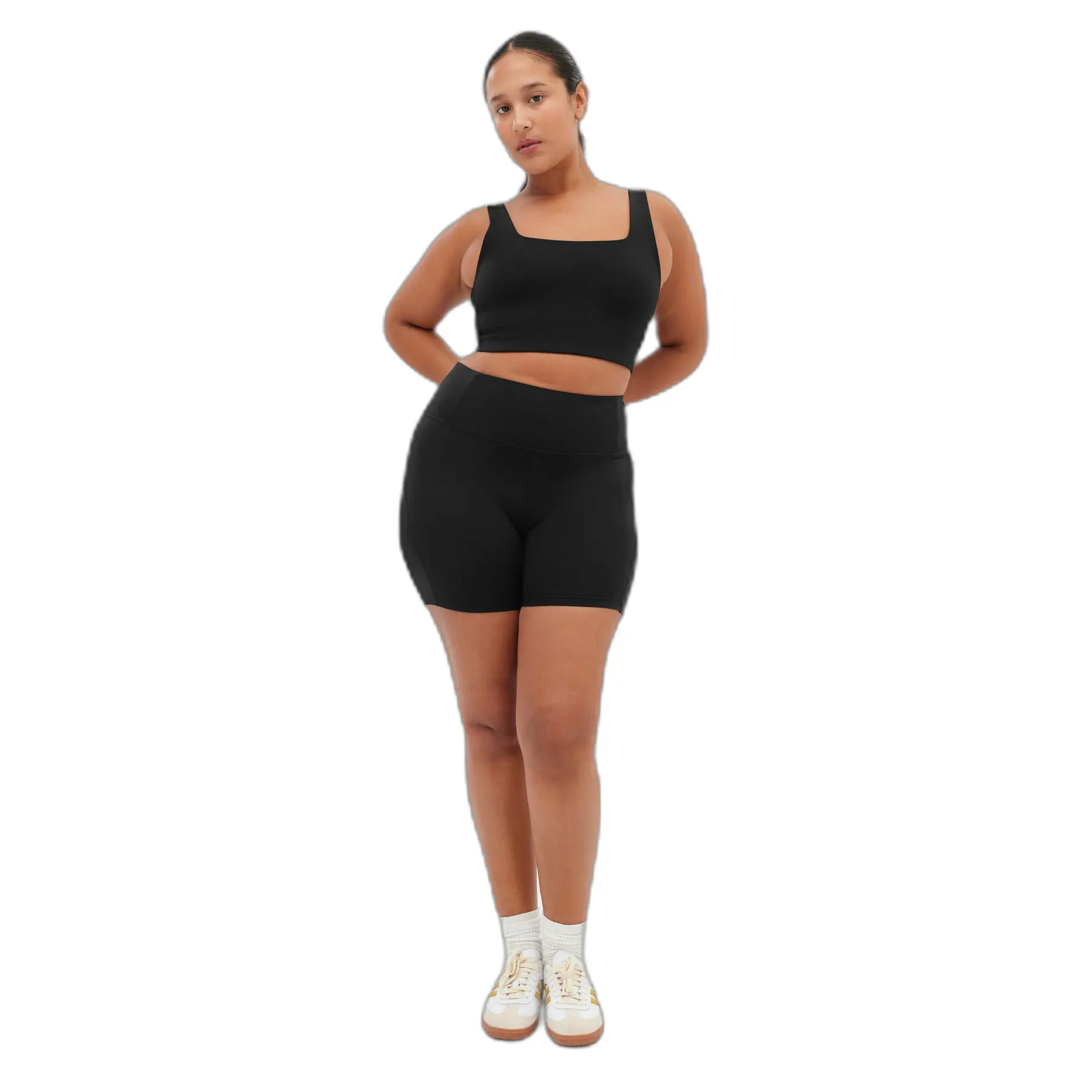 Women's high-waisted shorts Girlfriend Collective