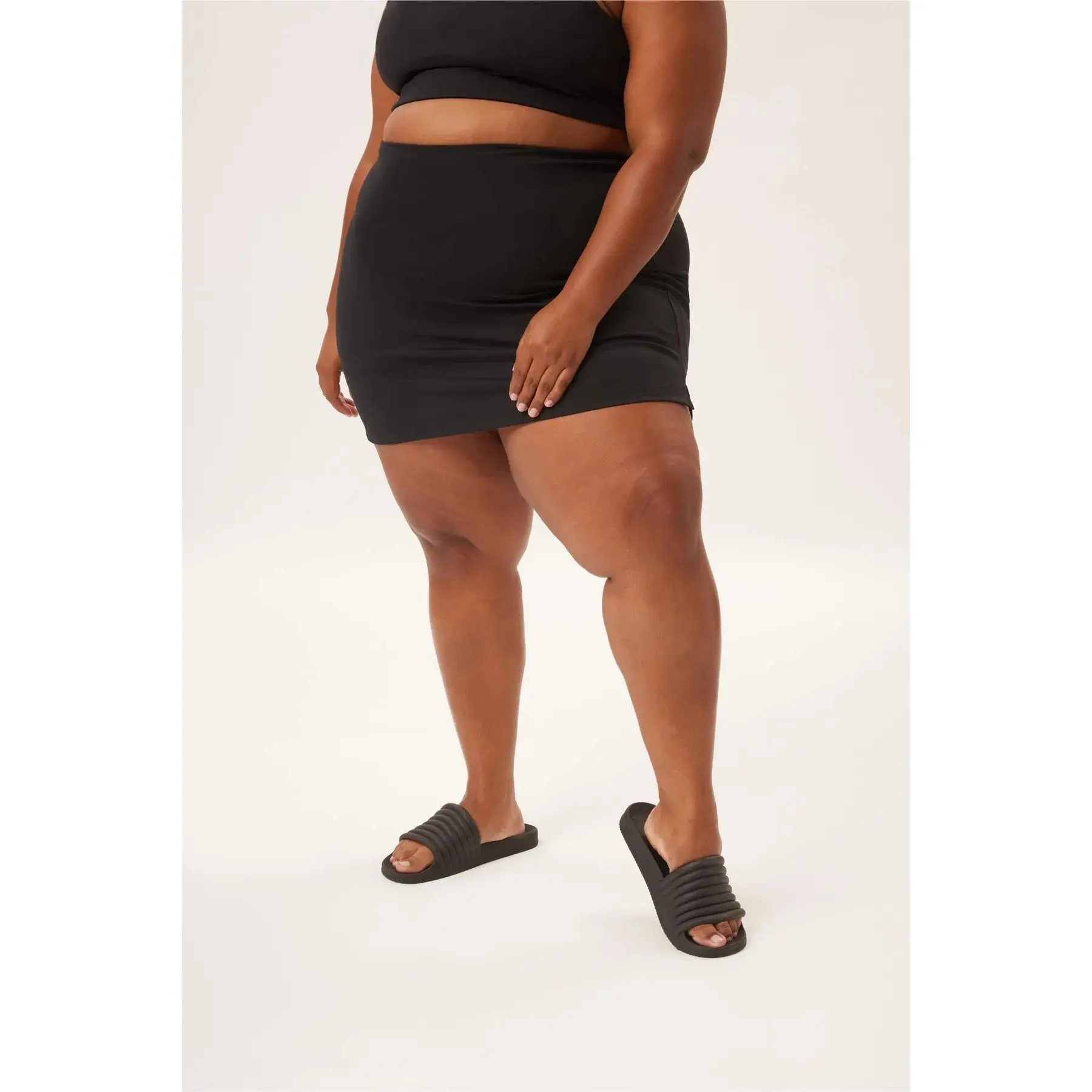 Girlfriend Collective Women's Black Skirt-Short High-Rise