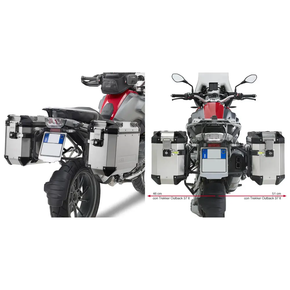 Motorrad-Seitenkofferhalter Givi Monokey Cam-Side Bmw R 1200 Gs (13 À 18)