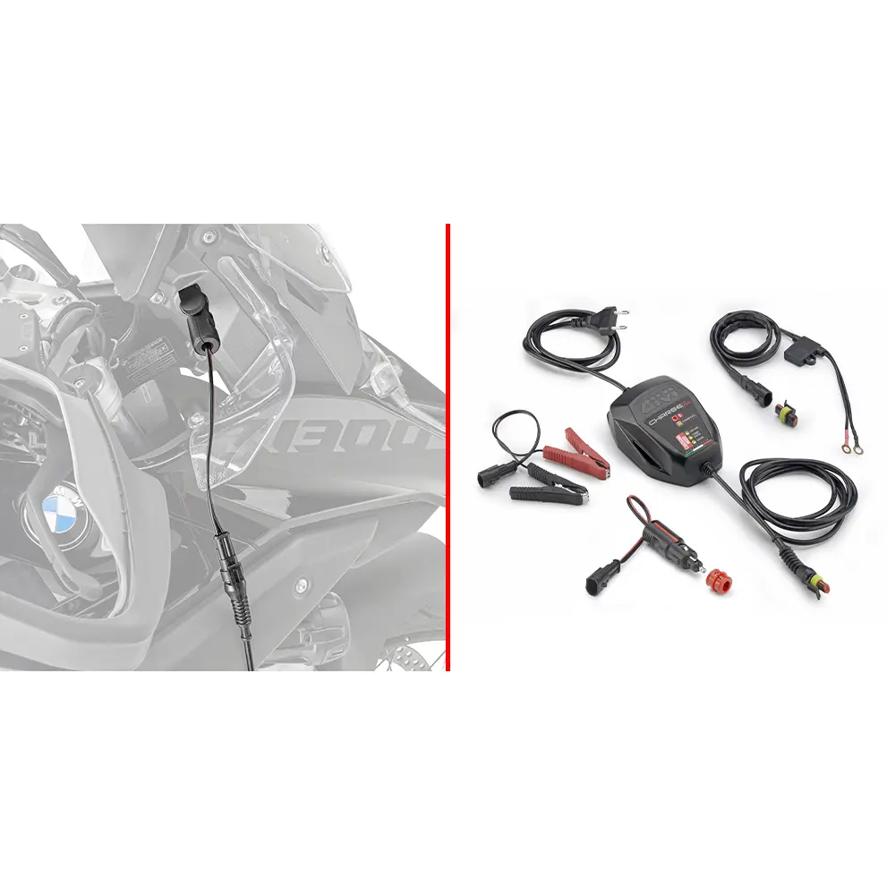 Chargeur de Batterie Motorrad Alu mit Can-Bus-System Givi