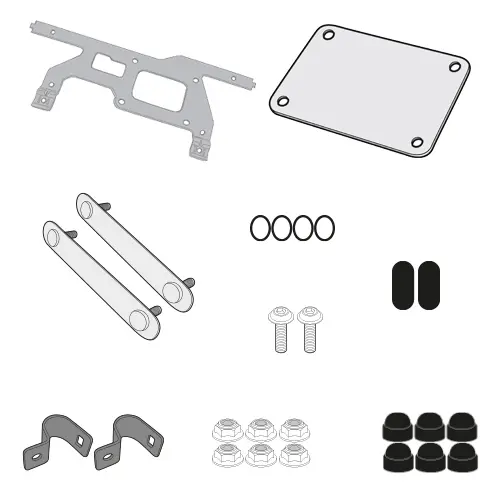 Support Top Case Moto Kit Fixation Givi S250 PLOS5108CAM