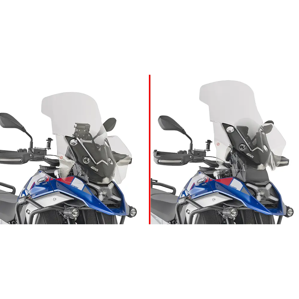 Transparente Motorradschild Givi BMW R1300GS (24)