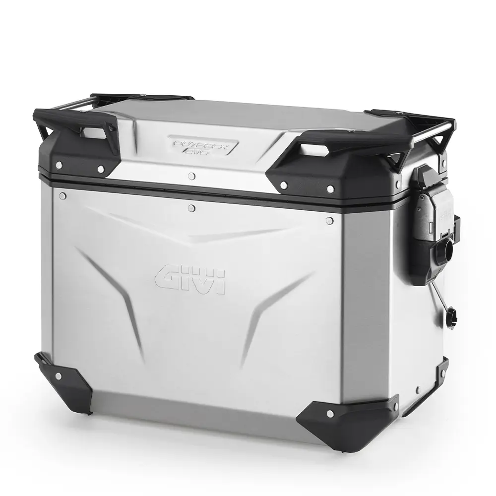 Valigia laterale in alluminio sinistra senza cilindro moto Givi Outback