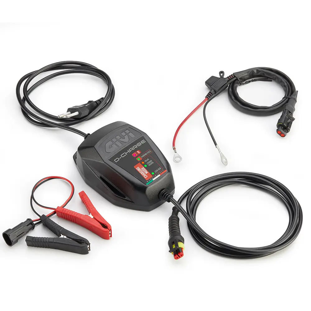 Batterieladegerät und Ladeerhalter für Motorräder Givi