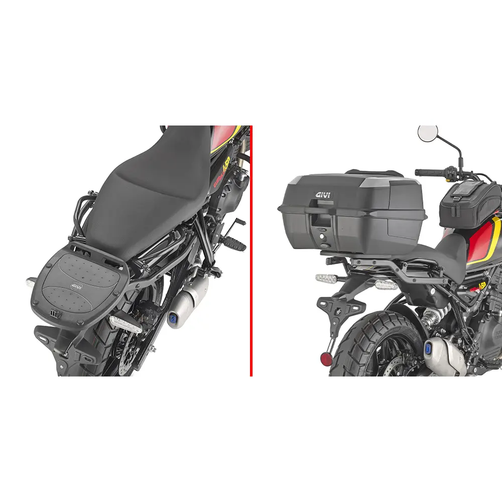 Support top case moto Givi Monolock Royal Enfield Guerrilla 450 (24)