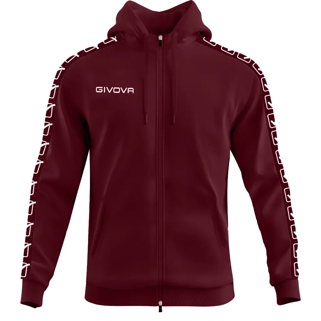 Givova Unisex Rouge Kapuzenjacke Terry Band Groß