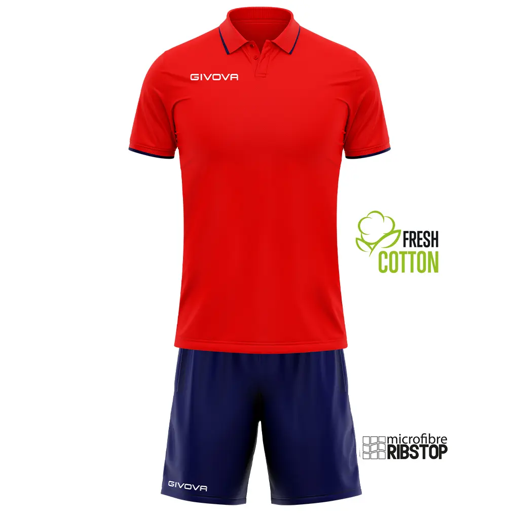 Ensemble polo et short enfant Givova Street - vue 3