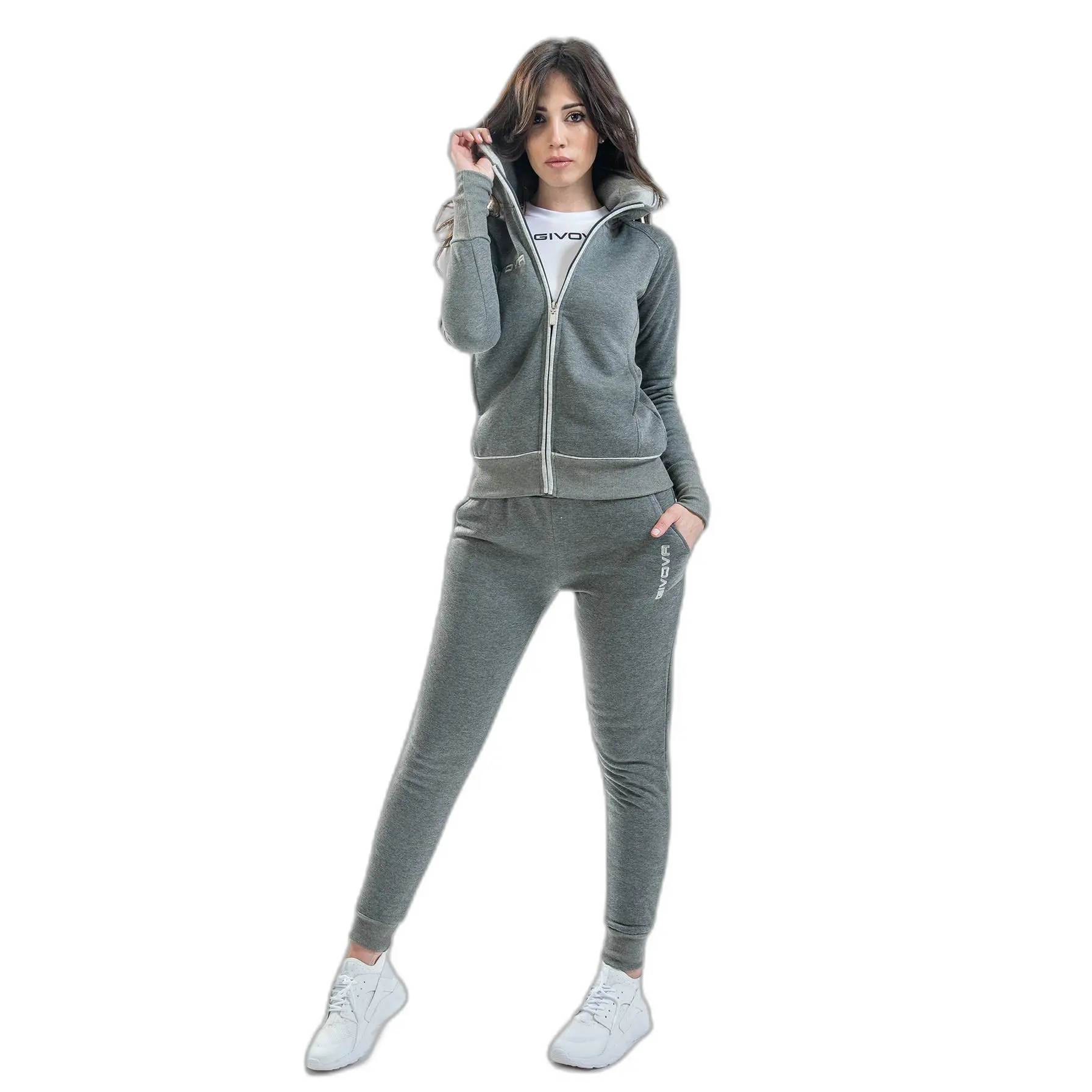 Givova Mädchen Grau -Trainingsanzug Star New