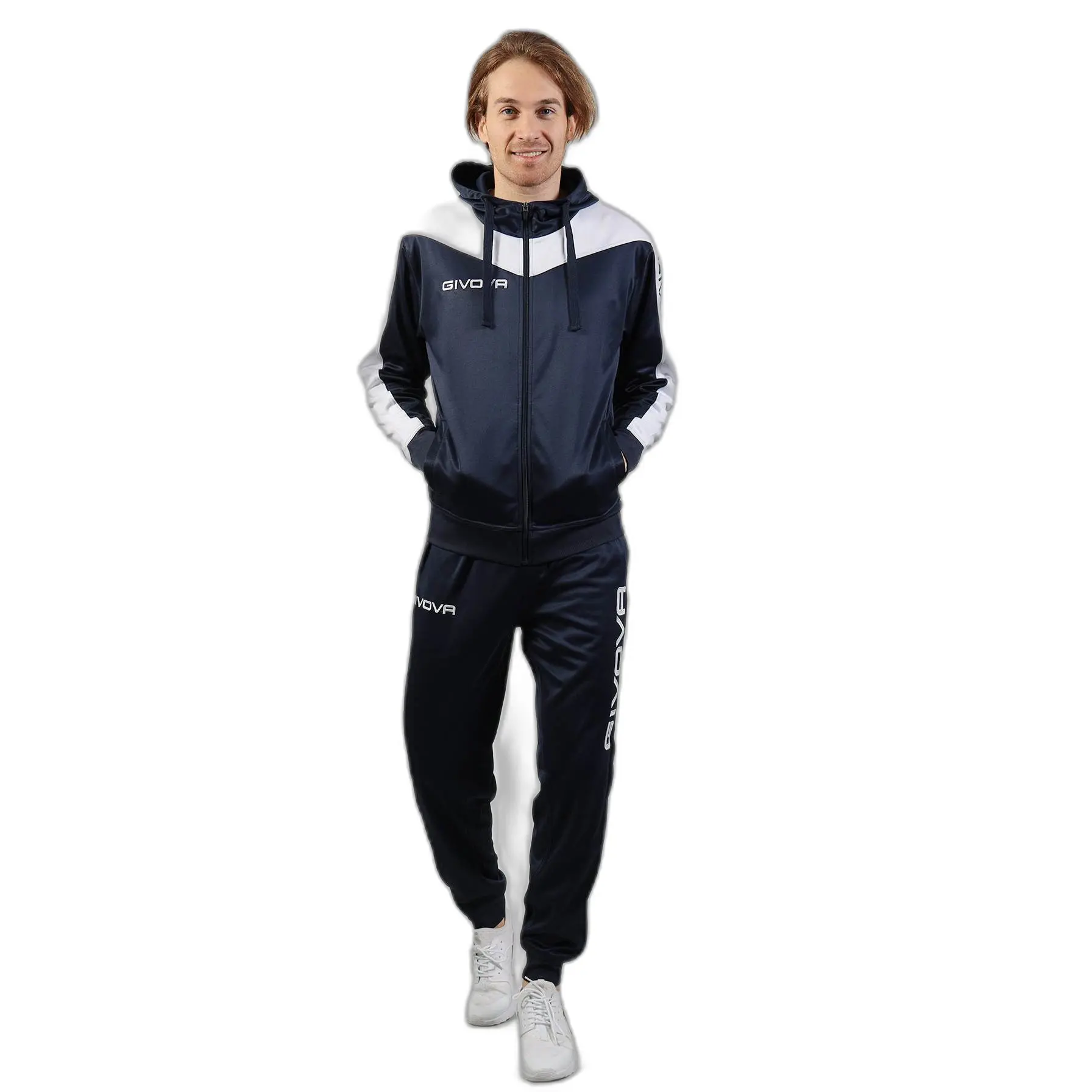 Kinder Fleece-Kapuzen-Trainingsanzug Givova Roma