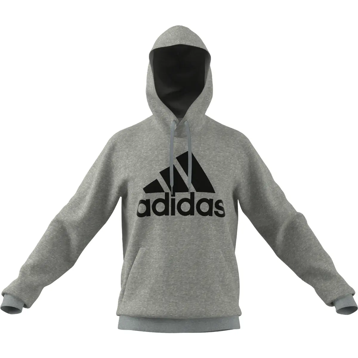 Adidas Gris Sweatshirt À Capuche Essentials