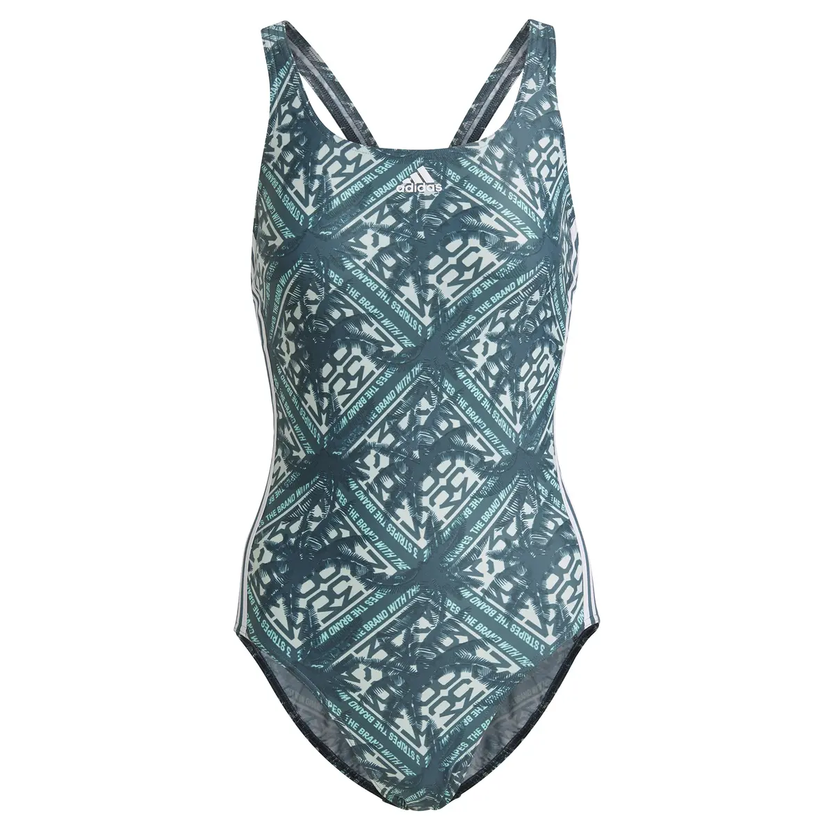 Dames zwempak adidas SH3.RO Festivibes 3-Bandes