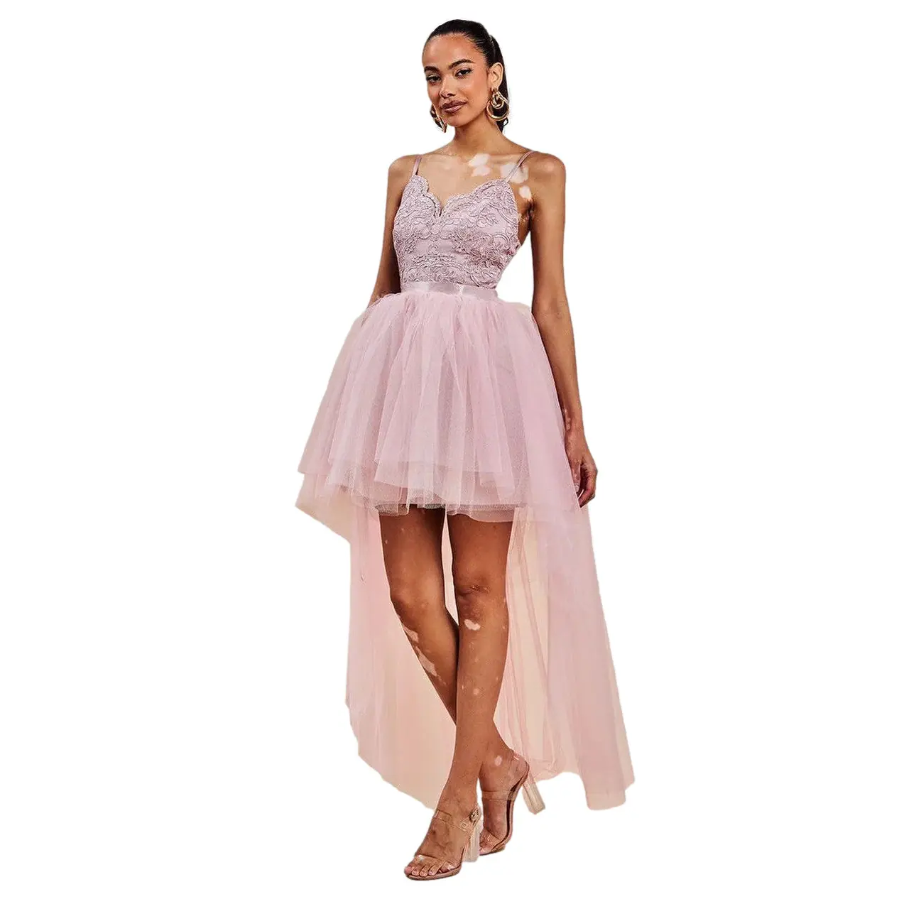 Vestito da donna Goddiva High Low Tulle