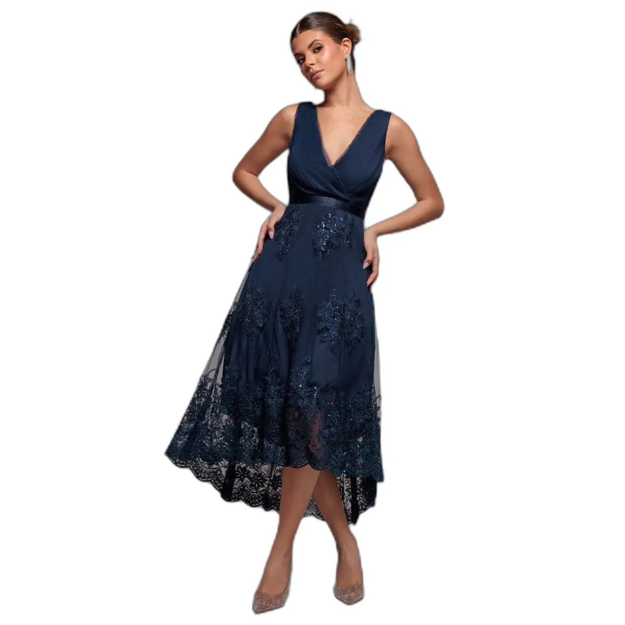 Kleid Damen Goddiva Bodice High