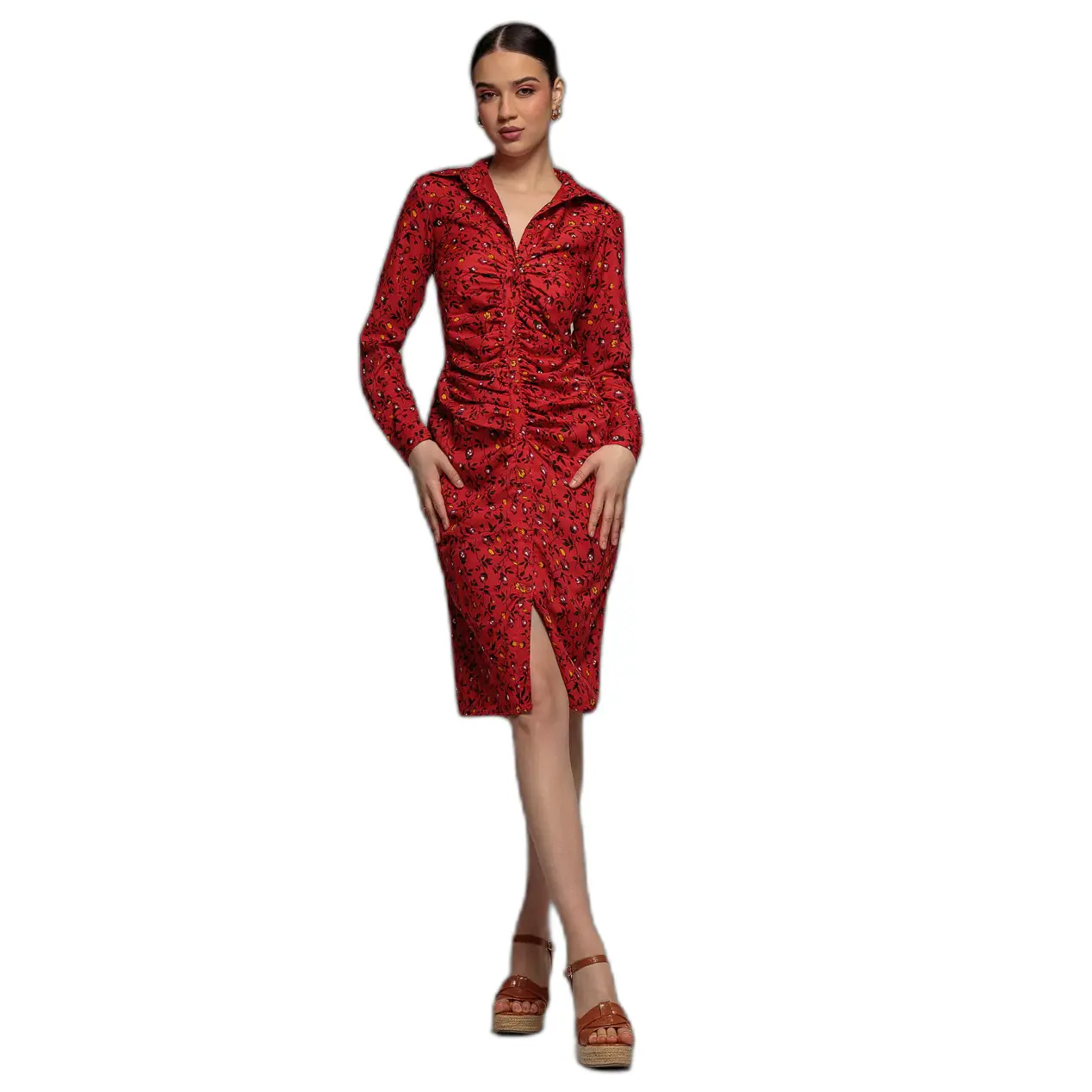 Hemdkleid Damen Goddiva Floral