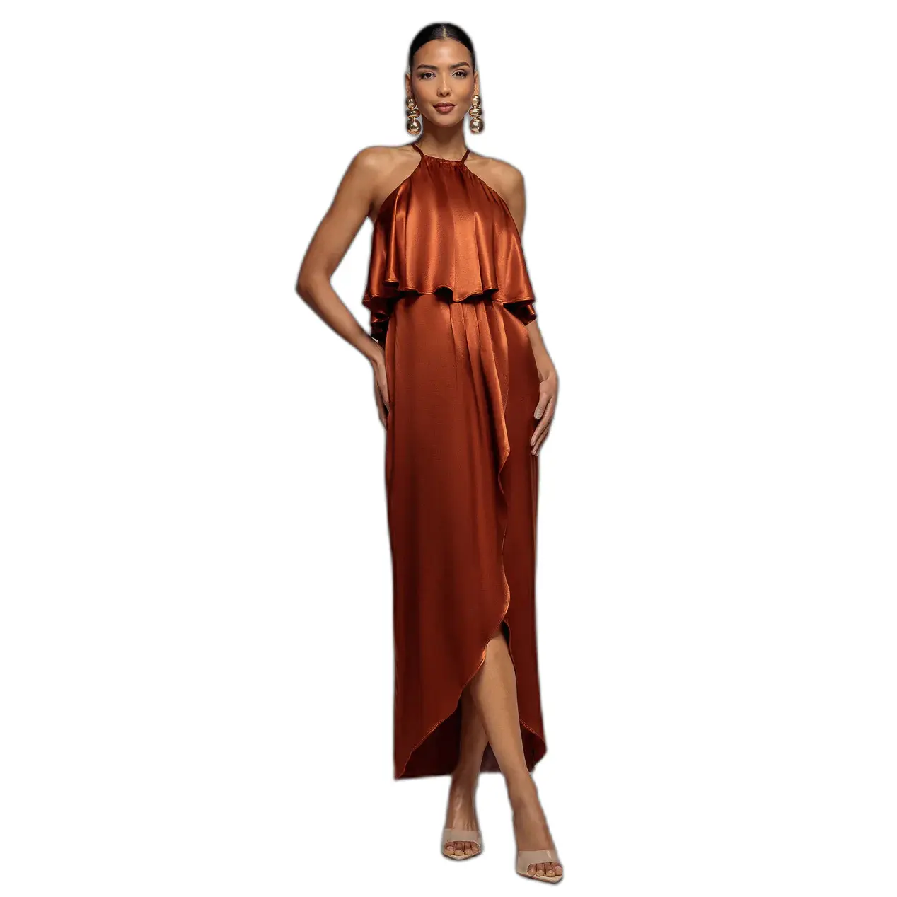 Wrap dress da donna Goddiva Viscose