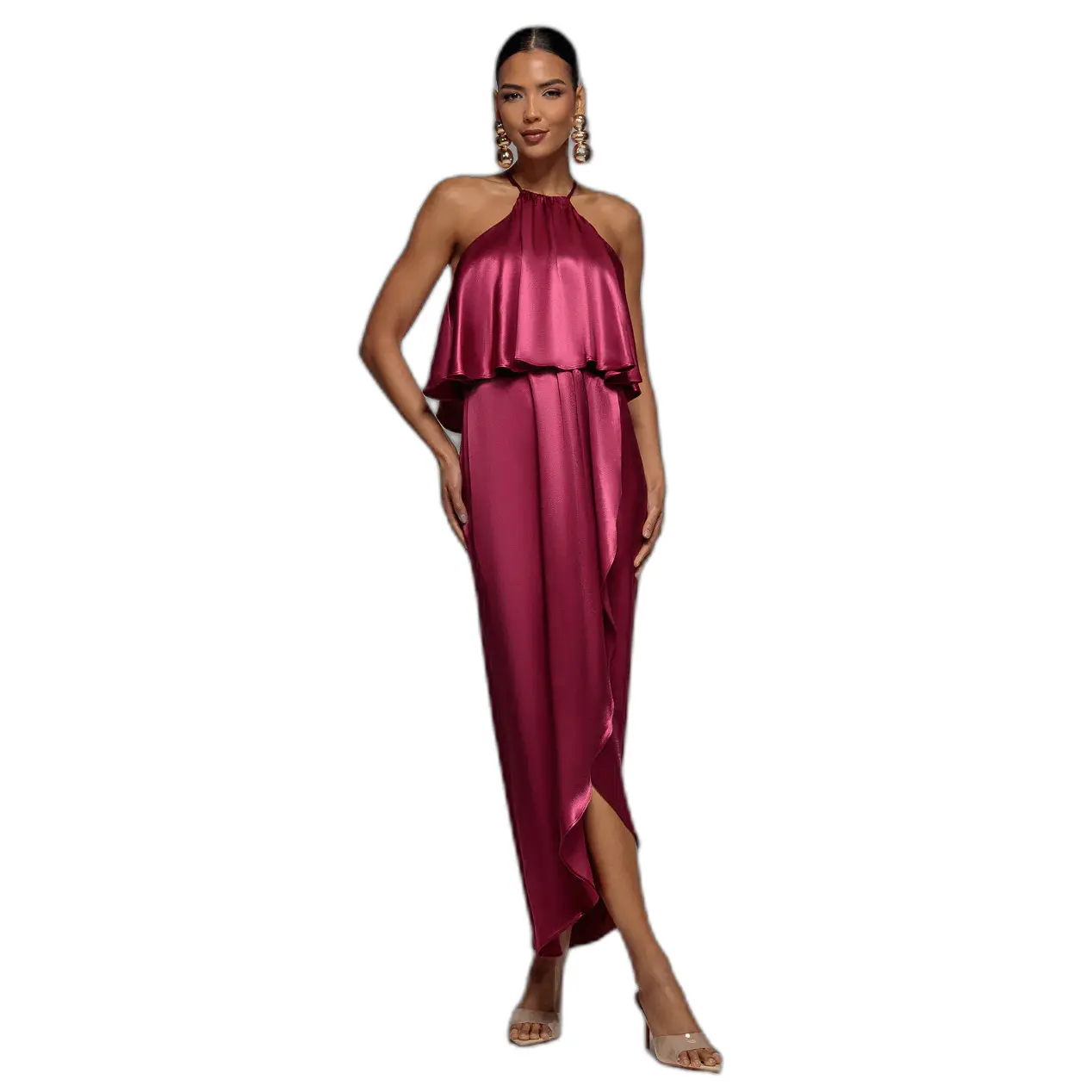 Wrap dress da donna Goddiva Viscose