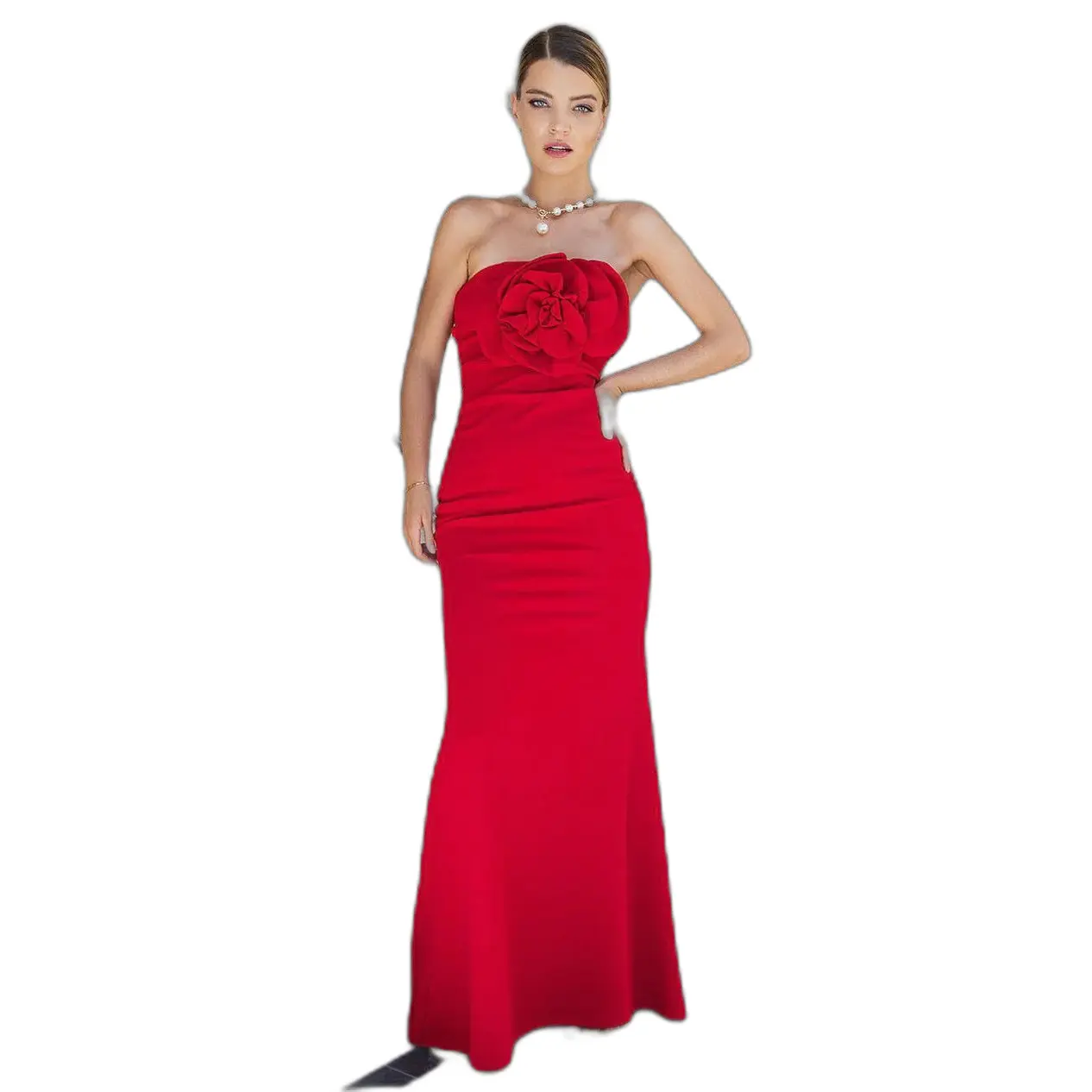Eng anliegendes Kleid für Damen Goddiva Scuba Crepe