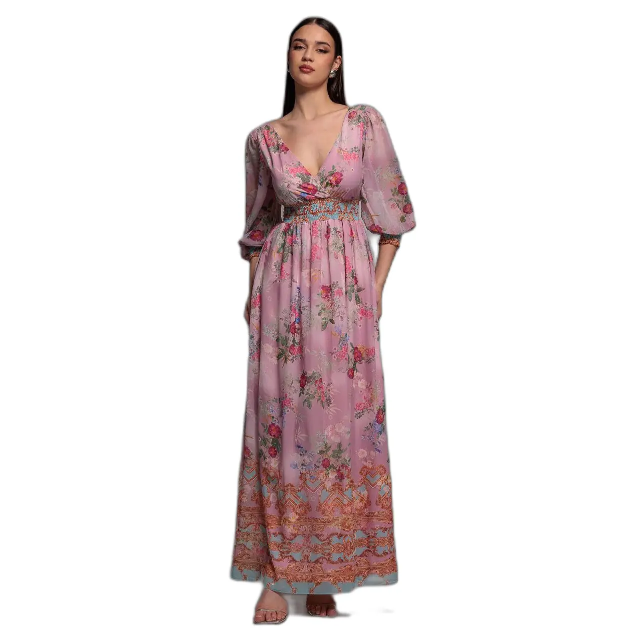 Wickelkleid Damen Goddiva Floral