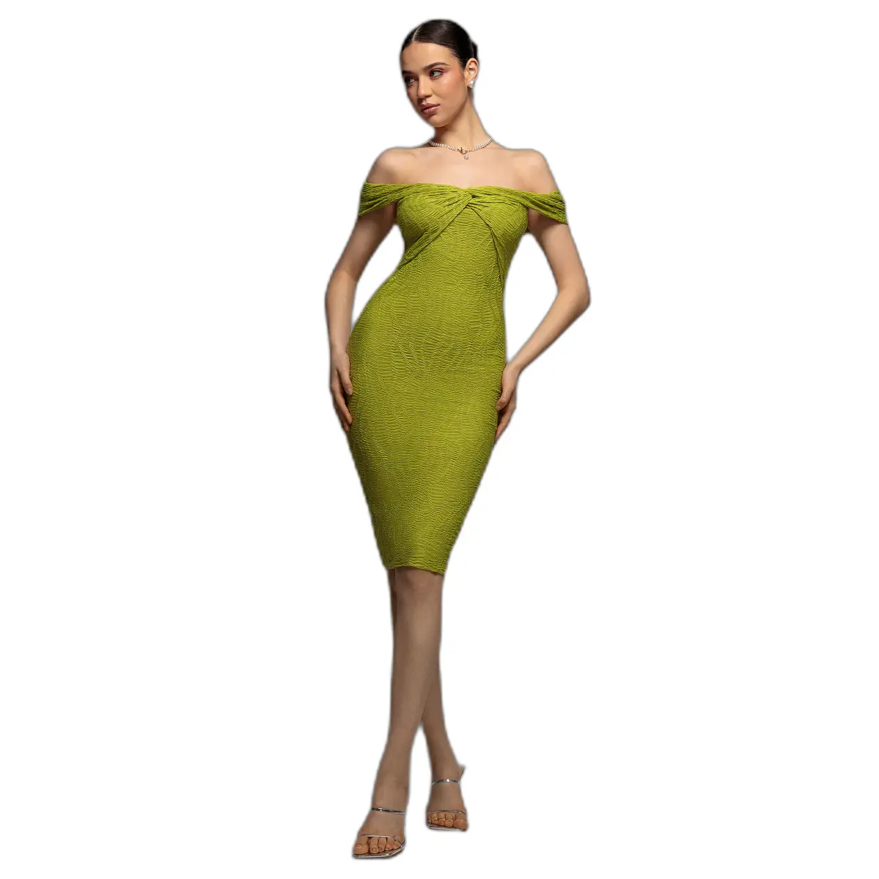 Vestito aderente da donna Goddiva Knot Twist