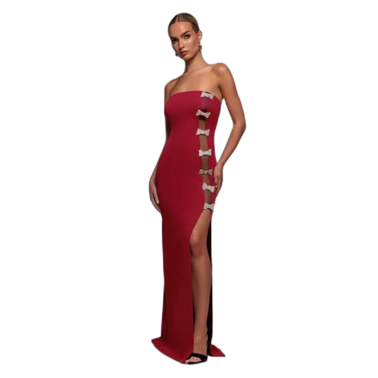 Vestito aderente da donna Goddiva Strapless Mermaid