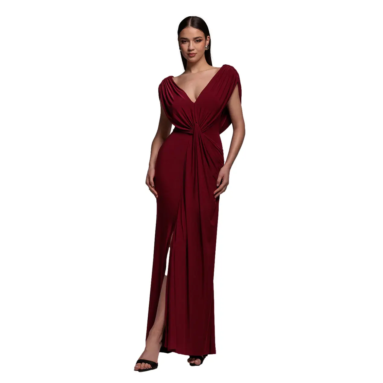 Abito scollato donna Goddiva Mermaid Draped